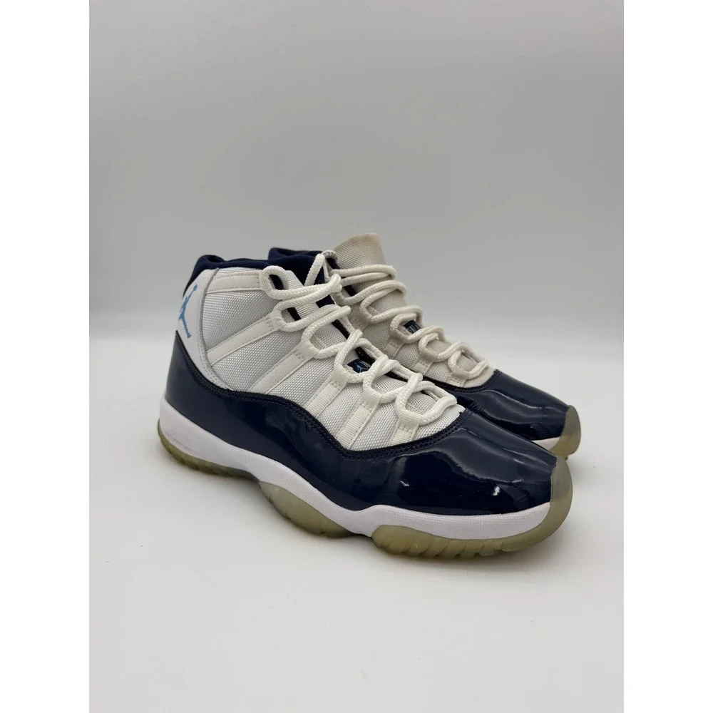 Jordan 11 Retro Win Like 82 Mens Basketball Shoes Navy White 378037-123 Size 9